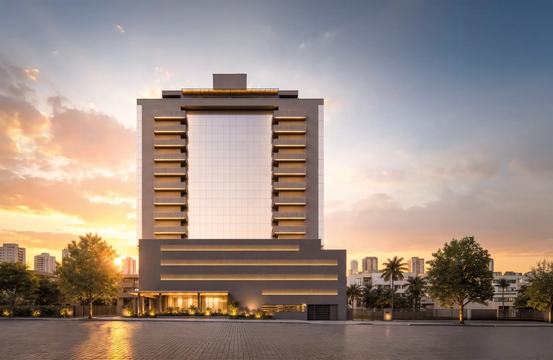 Fachada do torre business